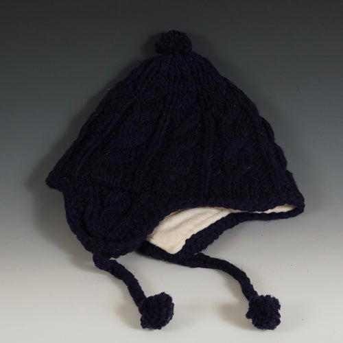 Wool Hat w/ Ears - Deep