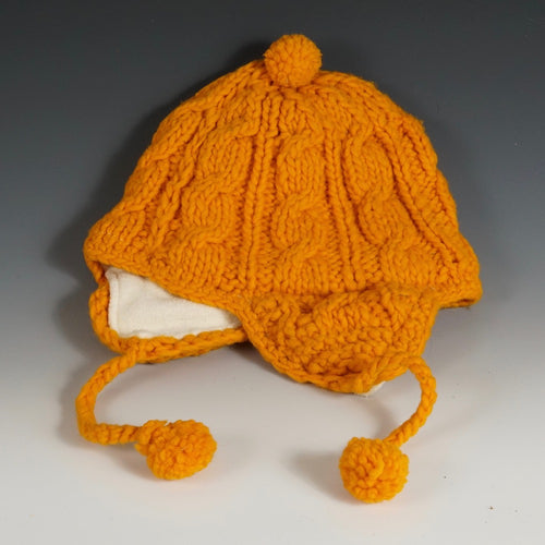 Wool Hat w/ Ears - Carrot