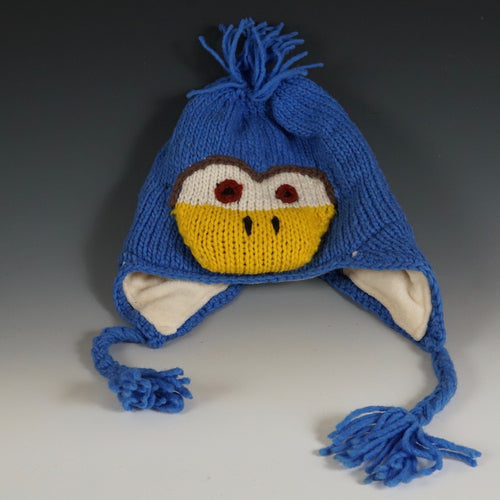 Wool Hat w/ Ears - Blue Bird (Kid's Size)
