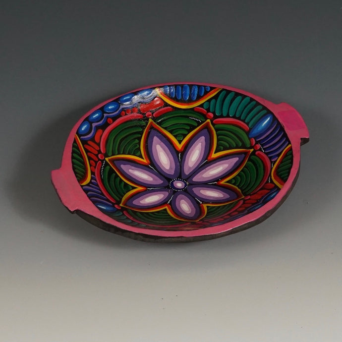 Handcrafted Wooden Bowl - Flowering Saucer